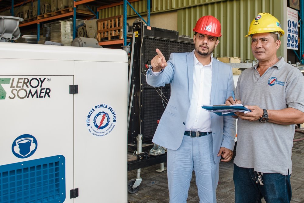 Endüstriyel alternatörleri alanında dünya lideri olan Leroy-Somer Elektrik Enerjisi Üretimi, Birleşik Arap Emirliklerindeki en önemli jeneratör üretim şirketlerinden biri olan Ultimate Power Solution (UPS) şirketine alternatör ve ControlReg tedarik etmektedir.